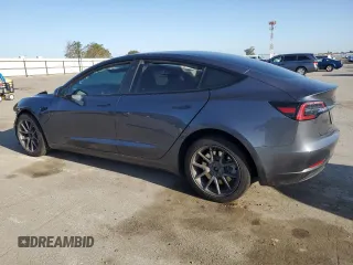 2023 Tesla Model 3 with VIN 5YJ3E1EA9PF714646, listed as a Copart auction lot 51551455 with 29,611 mi miles and Salvage Title. Bid and sale history available at DreamBid. Image 2.