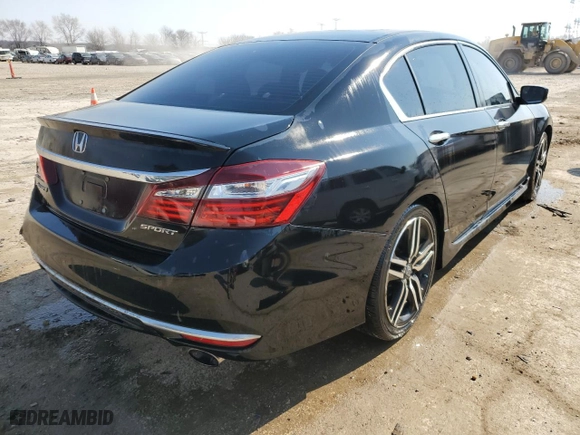 2017 Honda Accord Sedan Sport with VIN 1HGCR2F57HA169408, listed as a Copart auction lot 47682515 with 126,876 mi miles and Salvage Title. Bid and sale history available at carsss.com. Image 3.