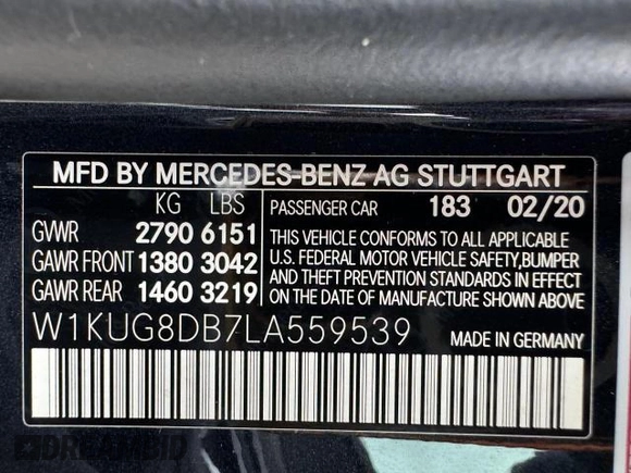 2020 Mercedes-Benz S-Class S 560 with VIN W1KUG8DB7LA559539, listed as a Copart auction lot 85827794 with 26,014 mi miles and Non Repairable. Bid and sale history available at carsss.com. Image 15.