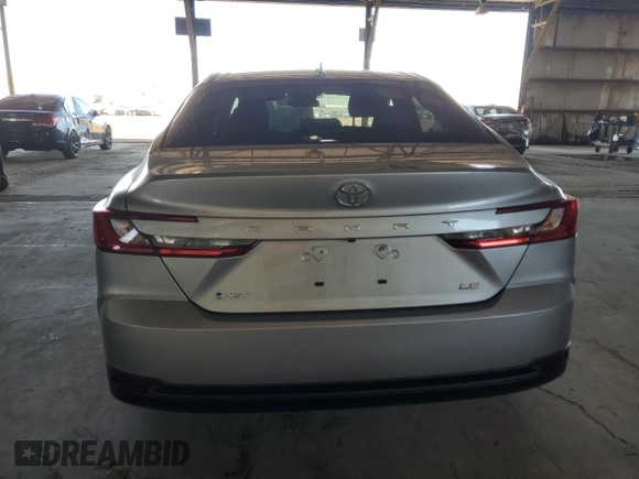 2025 Toyota Camry LE with VIN 4T1DAACKXSU503852, listed as a Copart auction lot 50098065 with 12,003 mi miles and Salvage Title. Bid and sale history available at DreamBid. Image 6.