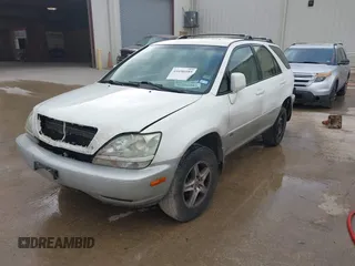 2002 Lexus RX with VIN JTJGF10U220126432, listed as a IAAI auction lot 41696589 with 166,529 mi miles. Bid and sale history available at carsss.com. Image 2.