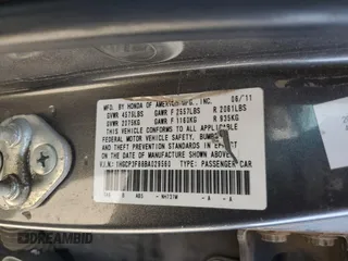 2011 Honda Accord EX-L with VIN 1HGCP3F88BA029560, listed as a Copart auction lot 56164185 with 154,983 mi miles and Salvage title. Bid and sale history available at DreamBid. Image 12.