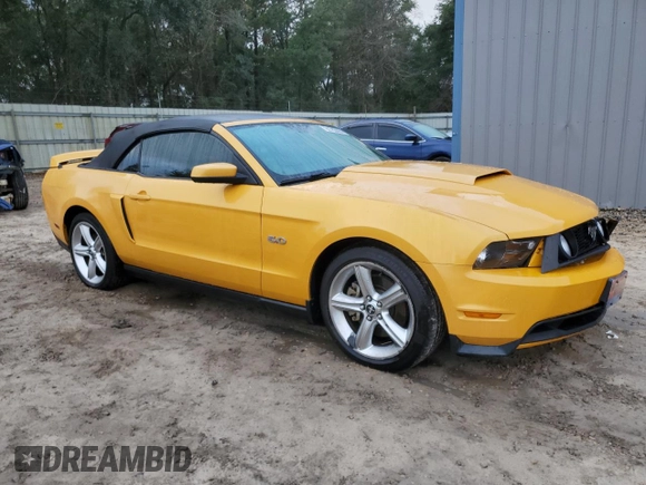 2011 Ford Mustang GT with VIN 1ZVBP8FF5B5165320, listed as a Copart auction lot 80783404 with 91,238 mi miles and Salvage Title. Bid and sale history available at DreamBid. Image 4.