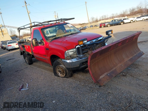 2000 Ford Super Duty F-250 XL with VIN 1FTNF21F4YED71549, listed as a IAAI auction lot 40983462 with 1 mi miles. Bid and sale history available at carsss.com. Image 1.
