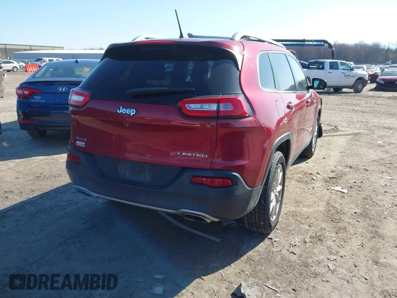 2015 Jeep Cherokee Limited with VIN 1C4PJMDS1FW646135, listed as a IAAI auction lot 41991811 with 123,229 mi miles. Bid and sale history available at carsss.com. Image 4.