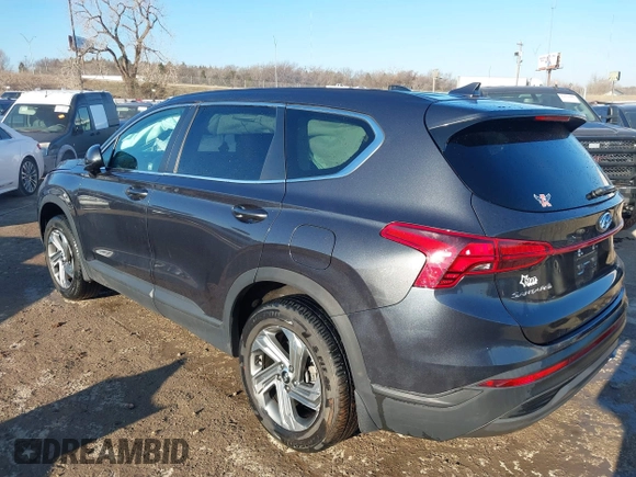 2021 Hyundai Santa Fe SE with VIN 5NMS1DAJXMH352741, listed as a IAAI auction lot 41273105 with 58,033 mi miles. Bid and sale history available at carsss.com. Image 3.