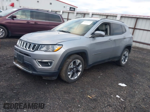 2020 Jeep Compass Limited with VIN 3C4NJDCB0LT127507, listed as a IAAI auction lot 41235754 with 47,731 mi miles. Bid and sale history available at carsss.com. Image 18.