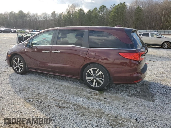 2021 Honda Odyssey Touring with VIN 5FNRL6H86MB021678, listed as a Copart auction lot 85002174 with 103,166 mi miles and Salvage Title. Bid and sale history available at carsss.com. Image 2.