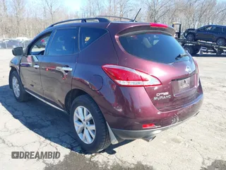 2013 Nissan Murano SV with VIN JN8AZ1MW4DW310576, listed as a IAAI auction lot 41916168 with 192,062 mi miles. Bid and sale history available at carsss.com. Image 3.