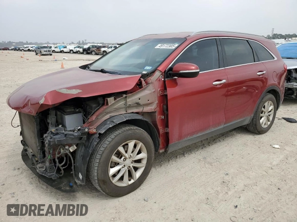 2018 Kia Sorento LX with VIN 5XYPG4A36JG388194, listed as a Copart auction lot 49172305 with 127,754 mi miles and Salvage Title. Bid and sale history available at carsss.com. Image 1.