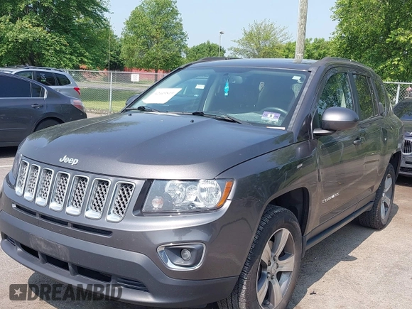 2017 Jeep Compass Latitude with VIN 1C4NJDEB4HD114026, listed as a IAAI auction lot 42449519 with 97,877 mi miles and . Bid and sale history available at DreamBid. Image 2.