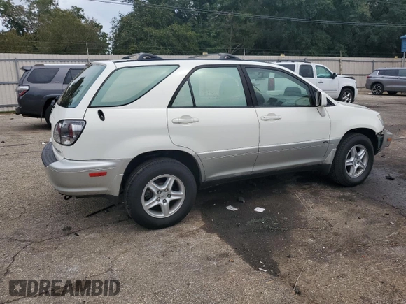 2001 Lexus RX 300 with VIN JTJGF10U910091368, listed as a Copart auction lot 69327224 with 151,106 mi miles and Salvage Title. Bid and sale history available at carsss.com. Image 3.