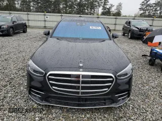 2023 Mercedes-Benz S 580 with VIN W1K6G7GB0PA184579, listed as a Copart auction lot 50176075 with 8,766 mi miles and Salvage Title. Bid and sale history available at DreamBid. Image 5.