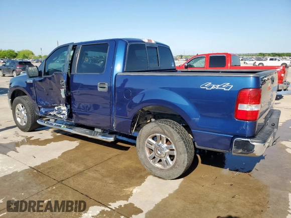 2008 Ford F-150 XL with VIN 1FTRW14W78KC53472, listed as a Copart auction lot 52100445 with 161,390 mi miles and Salvage Title. Bid and sale history available at carsss.com. Image 2.