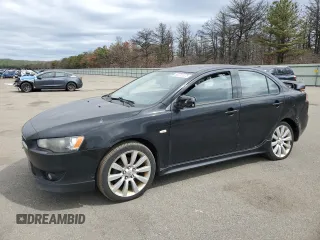 2010 Mitsubishi Lancer GTS with VIN JA32U8FW5AU001242, listed as a Copart auction lot 53711375 with 160,623 mi miles and Salvage Title. Bid and sale history available at carsss.com. Image 1.