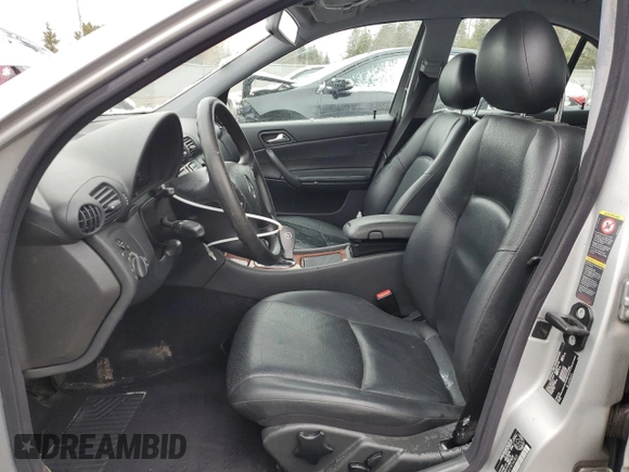 2004 Mercedes-Benz C 230 Kompressor with VIN WDBRF40J74F543823, listed as a Copart auction lot 49698565 with 114,644 mi miles and Salvage title. Bid and sale history available at DreamBid. Image 7.