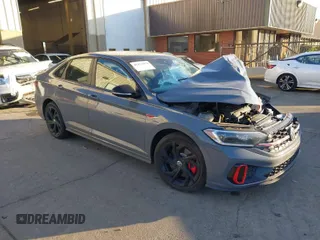 2024 Volkswagen Jetta GLI Autobahn with VIN 3VW2T7BU7RM078159, listed as a IAAI auction lot 41414859 with 8,372 mi miles and . Bid and sale history available at DreamBid. Image 1.