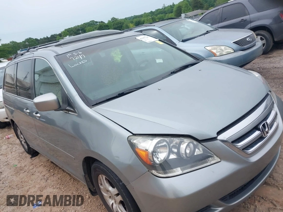 2005 Honda Odyssey EX-L with VIN 5FNRL38735B031513, listed as a IAAI auction lot 42197247 with 276,584 mi miles and . Bid and sale history available at DreamBid. Image 1.