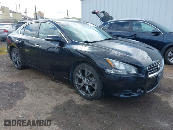2014 Nissan Maxima S with VIN 1N4AA5AP9EC908498, listed as a IAAI auction lot 41945171 with 130,090 mi miles and . Bid and sale history available at DreamBid. Image 1.