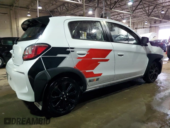 2023 Mitsubishi Mirage Black Edition with VIN ML32AWHJ3PH006444, listed as a Copart auction lot 42985065 with 15,858 mi miles and Clean title. Bid and sale history available at DreamBid. Image 3.