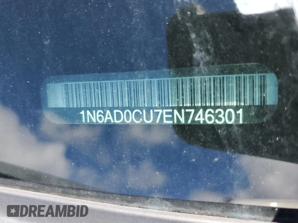 2014 Nissan Frontier SV with VIN 1N6AD0CU7EN746301, listed as a Copart auction lot 44350795 with Not provided miles and Non repairable. Bid and sale history available at DreamBid. Image 12.