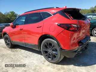 2022 Chevrolet Blazer RS with VIN 3GNKBERS1NS190872, listed as a Copart auction lot 49244535 with 15,574 mi miles and Salvage title. Bid and sale history available at DreamBid. Image 2.