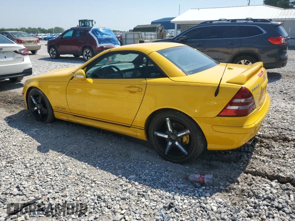 2001 Mercedes-Benz SLK 230/320 with VIN WDBKK65F61F191519, listed as a Copart auction lot 59205425 with 159,403 mi miles and Clean title. Bid and sale history available at DreamBid. Image 2.