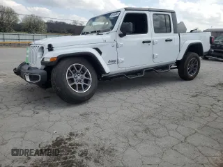 2023 Jeep Gladiator Overland z VIN 1C6HJTFG0PL514615, wystawiony jako Copart lot #48466965 z przebiegiem 32 427 mil mil oraz Czysty tytuł • Clean title. Historia ofert i sprzedaży dostępna na DreamBid. Obrazek 1.