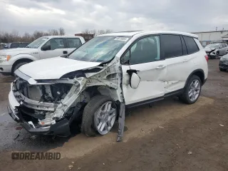 2024 Honda Passport EX-L z VIN 5FNYF8H59RB011075, wystawiony jako Copart lot #46419055 z przebiegiem 7735 mil mil oraz Szkody całkowita. Historia ofert i sprzedaży dostępna na DreamBid. Obrazek 1.