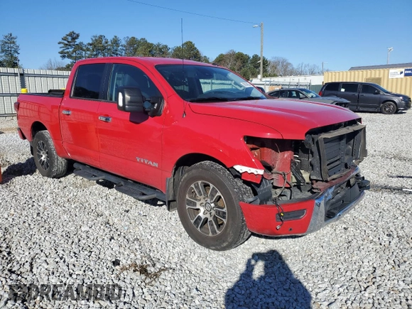2021 Nissan Titan SV z VIN 1N6AA1EF2MN518203, wystawiony jako Copart lot #86769034 z przebiegiem 129 900 mil mil oraz Szkoda całkowita • Salvage title. Historia ofert i sprzedaży dostępna na DreamBid. Obrazek 4.
