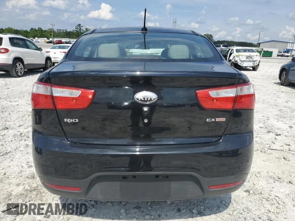 2014 Kia Rio LX with VIN KNADM4A37E6347641, listed as a Copart auction lot 55149355 with 147,810 mi miles and Clean Title. Bid and sale history available at DreamBid. Image 6.