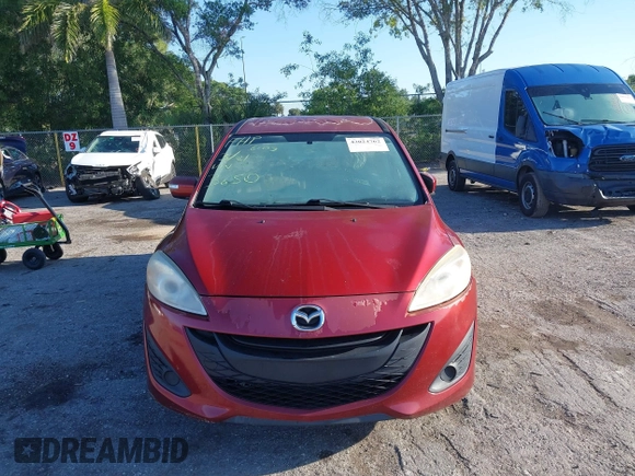 2014 Mazda Mazda5 Sport with VIN JM1CW2BLXE0163650, listed as a IAAI auction lot 42024762 with 137,314 mi miles. Bid and sale history available at carsss.com. Image 12.