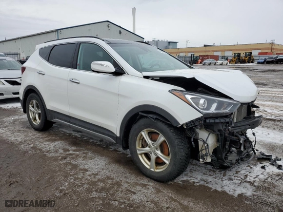 2018 Hyundai Santa Fe Sport Limited with VIN 5XYZUDLA2JG515505, listed as a Copart auction lot 44350285 with 130,671 mi miles and Salvage Title. Bid and sale history available at carsss.com. Image 4.
