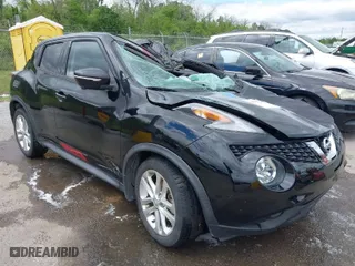 2015 Nissan Juke S with VIN JN8AF5MR1FT503590, listed as a IAAI auction lot 41970400 with 153,852 mi miles. Bid and sale history available at carsss.com. Image 1.
