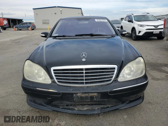 2003 Mercedes-Benz S-Class 5.0L with VIN WDBNG75J83A326783, listed as a Copart auction lot 81931274 with 242,197 mi miles and Clean Title. Bid and sale history available at carsss.com. Image 5.