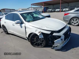 2018 Infiniti Q50 3.0t LUXE with VIN JN1EV7AP7JM353893, listed as a IAAI auction lot 41974467 with 160,214 mi miles. Bid and sale history available at carsss.com. Image 1.
