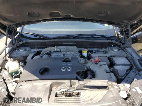 2023 Infiniti QX50 Sport with VIN 3PCAJ5FA8PF116427, listed as a Copart auction lot 56486685 with 34,769 mi miles and Salvage title. Bid and sale history available at DreamBid. Image 12.