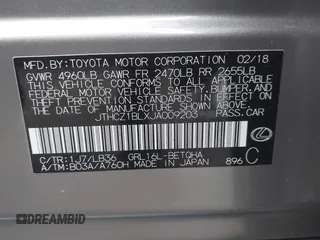 2018 Lexus GS with VIN JTHCZ1BLXJA009203, listed as a IAAI auction lot 41324389 with 31,793 mi miles. Bid and sale history available at carsss.com. Image 9.