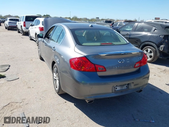 2012 Infiniti G25 Sedan Journey with VIN JN1DV6AP1CM810786, listed as a IAAI auction lot 41764178 with 1 mi miles. Bid and sale history available at carsss.com. Image 3.