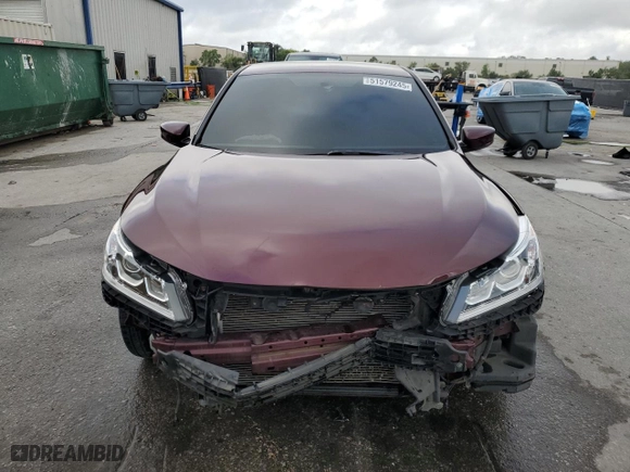 2016 Honda Accord Sedan Sport with VIN 1HGCR2F51GA212333, listed as a Copart auction lot 51579245 with 151,798 mi miles and Salvage Title. Bid and sale history available at carsss.com. Image 5.