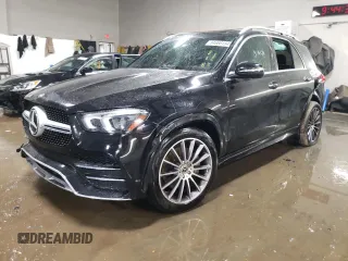 2021 Mercedes-Benz GLE 580 with VIN 4JGFB8GB1MA441948, listed as a Copart auction lot 84866154 with 75,754 mi miles and Salvage title. Bid and sale history available at DreamBid. Image 1.