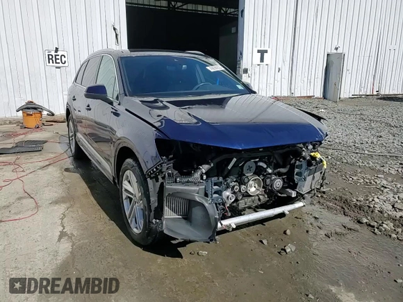 2020 Audi Q7 Premium with VIN WA1AXAF79LD007546, listed as a Copart auction lot 49956855 with 58,506 mi miles and Salvage title. Bid and sale history available at DreamBid. Image 14.