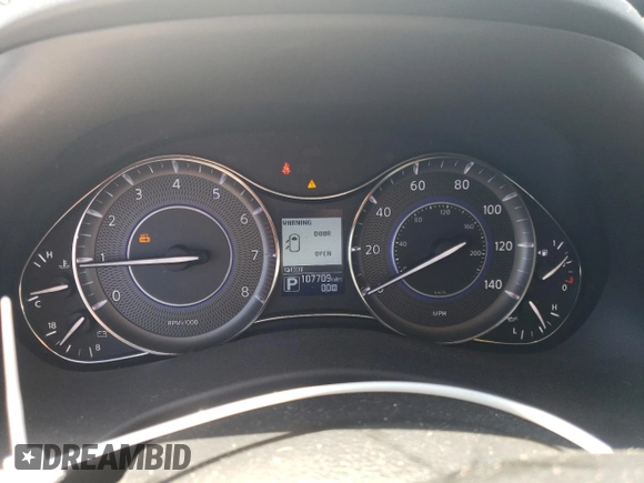 2014 Infiniti QX80 with VIN JN8AZ2NF4E9555172, listed as a Copart auction lot 52302975 with 107,709 mi miles and Salvage Title. Bid and sale history available at DreamBid. Image 9.