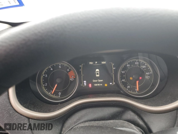 2017 Jeep Cherokee Sport with VIN 1C4PJLAB0HW669519, listed as a Copart auction lot 50829425 with 138,190 mi miles and Salvage Title. Bid and sale history available at carsss.com. Image 9.