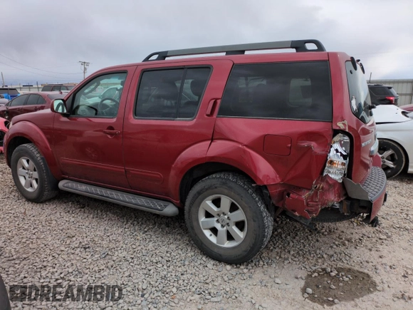 2012 Nissan Pathfinder LE z VIN 5N1AR1NB8CC620121, wystawiony jako Copart lot #49043395 z przebiegiem 179 919 mil mil oraz Szkoda całkowita • Salvage title. Historia ofert i sprzedaży dostępna na DreamBid. Obrazek 2.