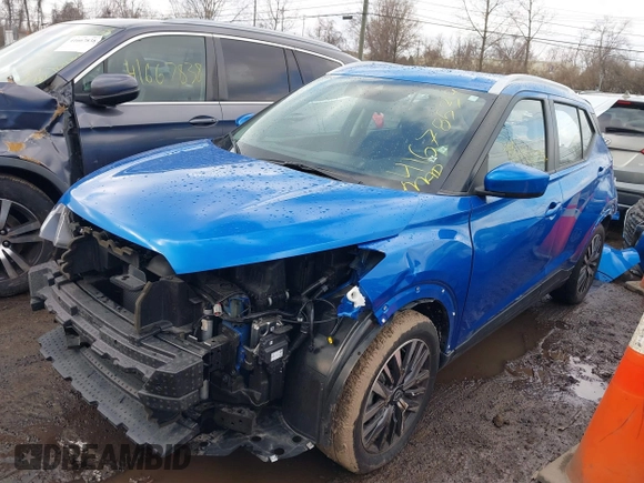 2024 Nissan Kicks SV with VIN 3N1CP5CV9RL486307, listed as a IAAI auction lot 41678539 with 15,573 mi miles and . Bid and sale history available at DreamBid. Image 19.