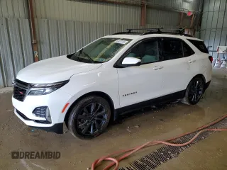 2022 Chevrolet Equinox RS with VIN 3GNAXWEV2NS103886, listed as a Copart auction lot 60428185 with Not provided miles and Salvage title. Bid and sale history available at DreamBid. Image 1.