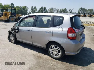 2007 Honda Fit Sport with VIN JHMGD38657S058051, listed as a Copart auction lot 69014644 with 189,714 mi miles and Salvage Title. Bid and sale history available at carsss.com. Image 2.