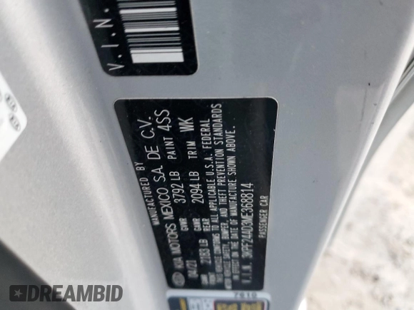 2021 Kia Forte LXS with VIN 3KPF24AD3ME368814, listed as a Copart auction lot 86879974 with 49,107 mi miles and Salvage Title. Bid and sale history available at carsss.com. Image 12.