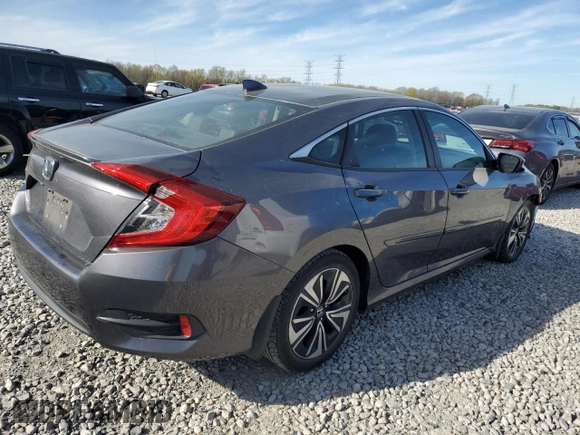 2017 Honda Civic EX-L with VIN 19XFC1F76HE015083, listed as a Copart auction lot 49513045 with 102,827 mi miles and Salvage title. Bid and sale history available at DreamBid. Image 3.